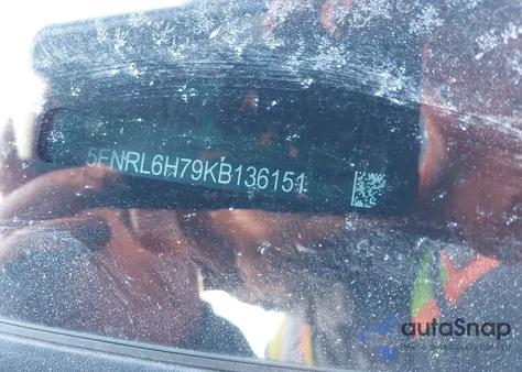 2019 Honda Odyssey Ex-L from USA, damaged, VIN 5FNRL6H79KB136151